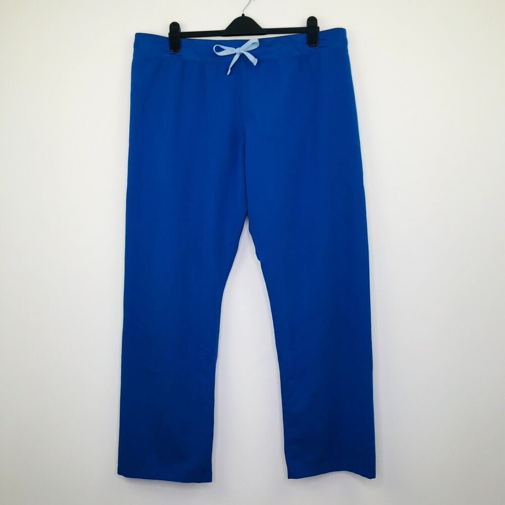 FIGS Technical Collection Women's XXL Scrub Pants Blue Livingston Nurse Vet CH7
